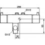 FM Mattsson Sikkerhetsblander (40 c/c) for badekar, Garda Chrome - 9696-0000