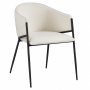 Spisestol beige/svart - Stacey