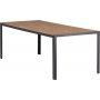 Pause spisestuesett med 6 Copacabana stoler - 205 x 90 cm - Sort/natur