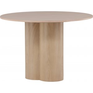 Spisebord rundt 110 cm hvitvasket - Olivia Spisebord rundt 110 cm hvitvasket - Olivia