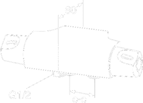 Gustavsberg Nautic termostat, 40 cc, nedadgående tilkobling Gustavsberg Nautic termostat, 40 cc, nedadgående tilkobling