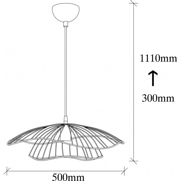 Tell taklampe 6500 - Sort