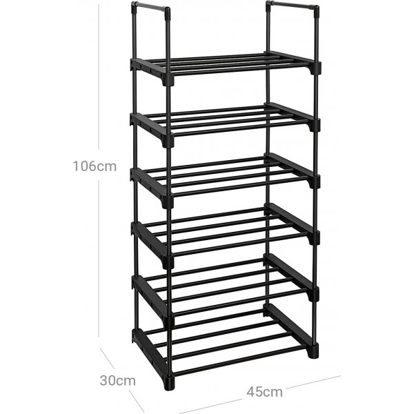 Timmie skohylle 45 x 106 cm - Sort Timmie skohylle 45 x 106 cm - Sort