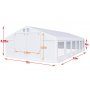 Partytelt i PVC - 6 x 12 m
