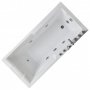 Boblebadekar 170x80cm | Isolerende akryl av h�y kvalitet | BK-001 Venstre