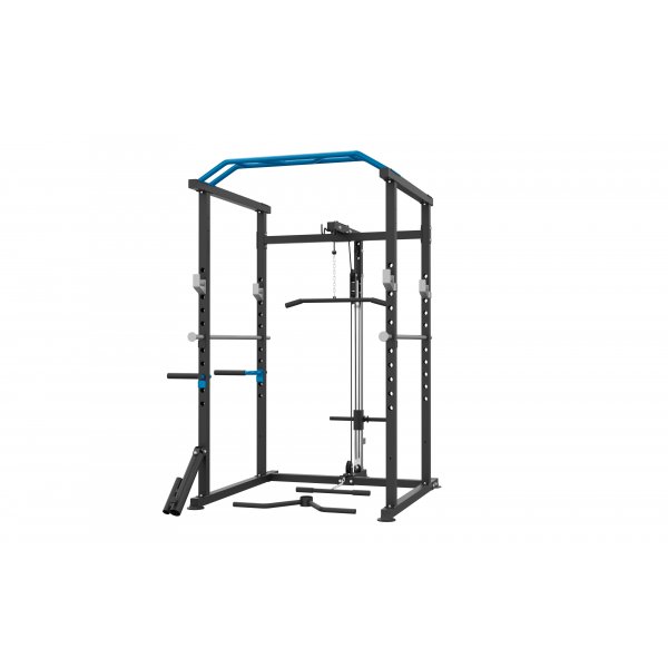 Power Rack hjemmegym 220 cm - Komplett treningsstasjon med 4 J-kroker