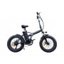 Elsykkel Fatbike Eco Zone Black + Lock + Ls kjede