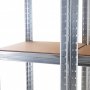 Tre oppbevaringshyller i galvanisert st�l - 40�40�180 cm