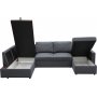 U-sofa sovesofa Tärnö med oppbevaring - 304 cm - mørkegrå U-sofa sovesofa Tärnö med oppbevaring - 304 cm - mørkegrå