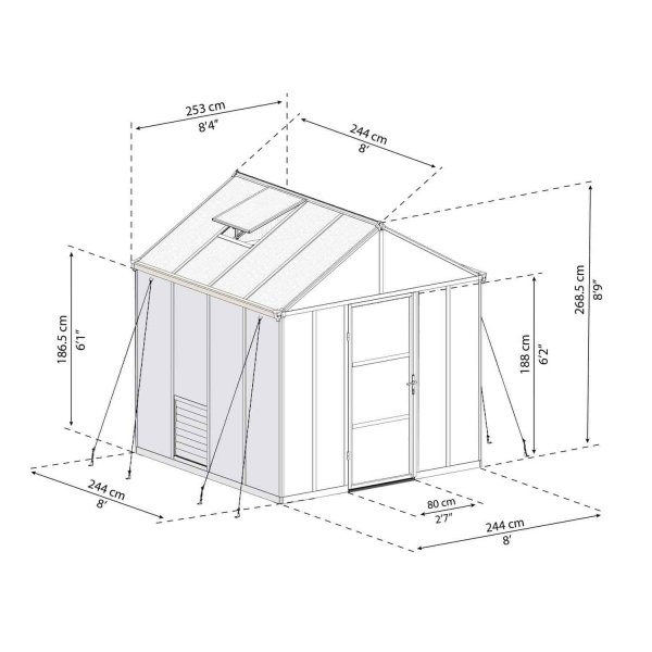 Glory drivhus - 6 m² Glory drivhus - 6 m²