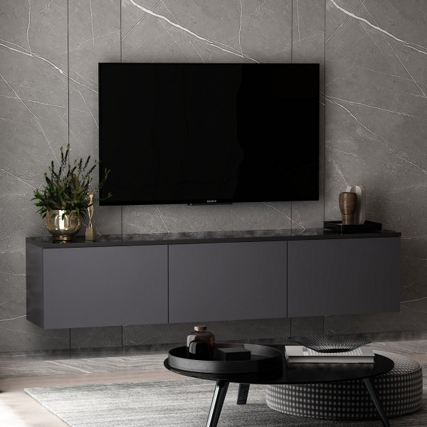 Neon TV-stativ - Antrasitt
