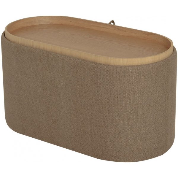 Maiko puff oval - Brun