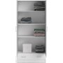 Hvit Space-garderobe, 80 cm bred og 170,5 cm høy Hvit Space-garderobe, 80 cm bred og 170,5 cm høy