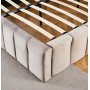 Sengeramme med LED-belysning 180x200 cm