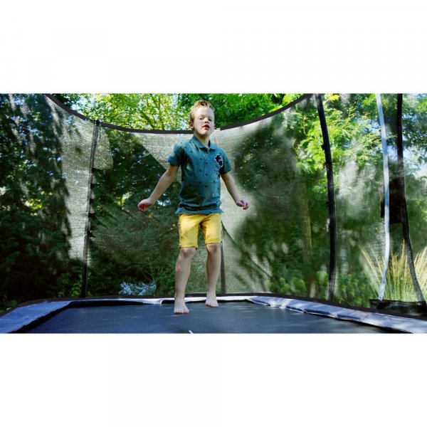Trampoline Elegant Premium - Firkantet 214x366 cm + Sikkerhetsnett Deluxe Trampoline Elegant Premium - Firkantet 214x366 cm + Sikkerhetsnett Deluxe