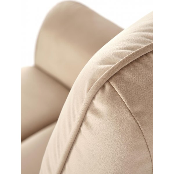 Semir elektrisk hvilestol med USB - beige fl�yel
