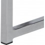 Kryssbord 50 cm - Krom/svart
