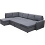 Sovesofa U-formet mørkegrå - Dream Sovesofa U-formet mørkegrå - Dream