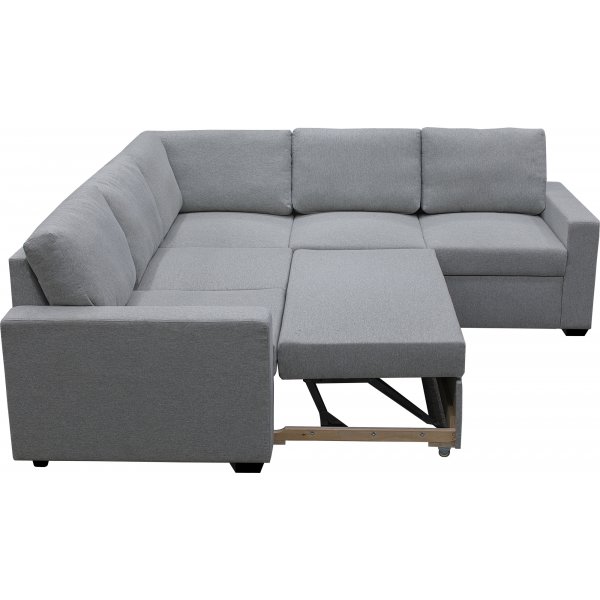 Hjørnesofa Belissa med sengefunksjon og oppbevaring - 235x235 cm - mørkegrå Hjørnesofa Belissa med sengefunksjon og oppbevaring - 235x235 cm - mørkegrå