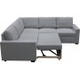 Hjørnesofa Belissa med sengefunksjon og oppbevaring - 235x235 cm - mørkegrå Hjørnesofa Belissa med sengefunksjon og oppbevaring - 235x235 cm - mørkegrå