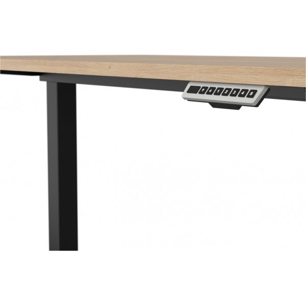 Elektrisk skrivebord 160 cm bredt - Eik
