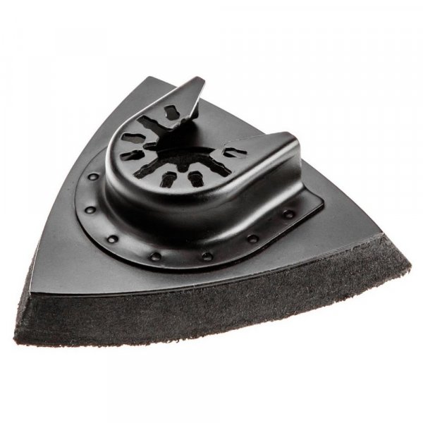 Slipeplate med borrels 83x83x83 mm.