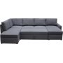 Sovesofa U-formet mørkegrå - Dream Sovesofa U-formet mørkegrå - Dream