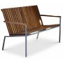 Alva hagebenk | utesofa - Teak og galvanisert stl