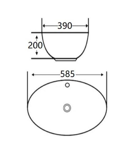 Servant Keramikk Hvit 58,5x39x20 cm