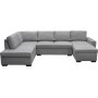 U-sofa Solna med oppbevaring - 309 cm - lys grå U-sofa Solna med oppbevaring - 309 cm - lys grå