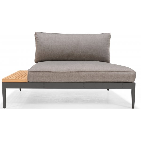 Livsstil Hage Topaz salonggruppe med divan - Grå/teak Livsstil Hage Topaz salonggruppe med divan - Grå/teak