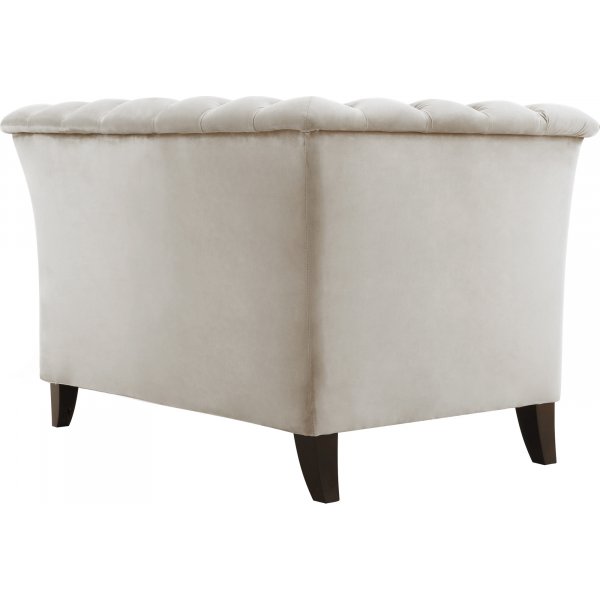 Lenestol i chesterfield beige fløyel - Milton Lenestol i chesterfield beige fløyel - Milton