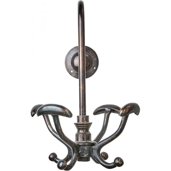 Marina kleshenger - veggmontert svart/bronse