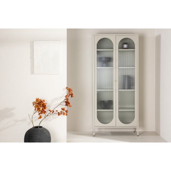 Lima vitrineskap beige Lima vitrineskap beige