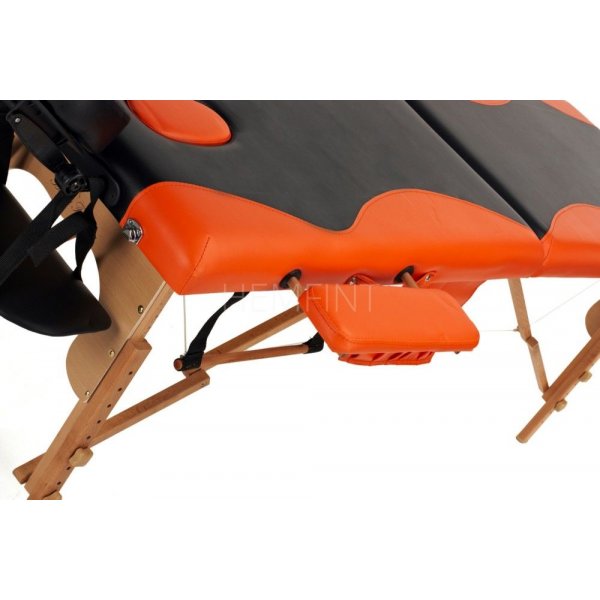 Massasjebenk med trebein - 2 soner - Tofarget