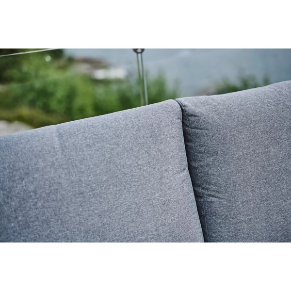 Easy living Melo loungegruppe i aluminium med lysegr� puter