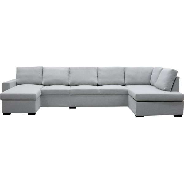 U-sofa Solna XL med oppbevaring - 367 cm - lys grå U-sofa Solna XL med oppbevaring - 367 cm - lys grå