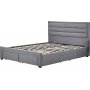 Sengeramme med oppbevaring inkludert hodegavl 160 x 200 cm gr�