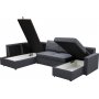 Sovesofa U-modell m�rkegr� - T�rn�
