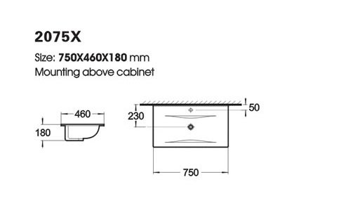 M�belpakke Torino 75 - Antrasittfarget med speilskap