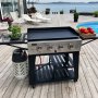 Gassdrevet stekebord 16 kW - 4 rustfrie brennere - Lockhart
