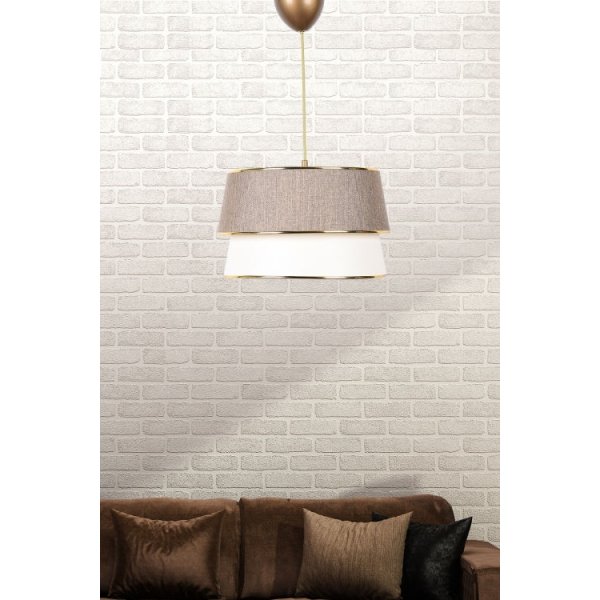 Retro taklampe med gulldetaljer Retro taklampe med gulldetaljer