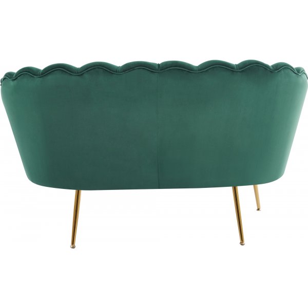 2-seters sofa grønn/messing - Kingsley 2-seters sofa grønn/messing - Kingsley
