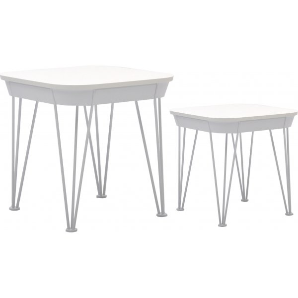 Settbord 55x55 cm / 45x45 cm - Hvit Settbord 55x55 cm / 45x45 cm - Hvit