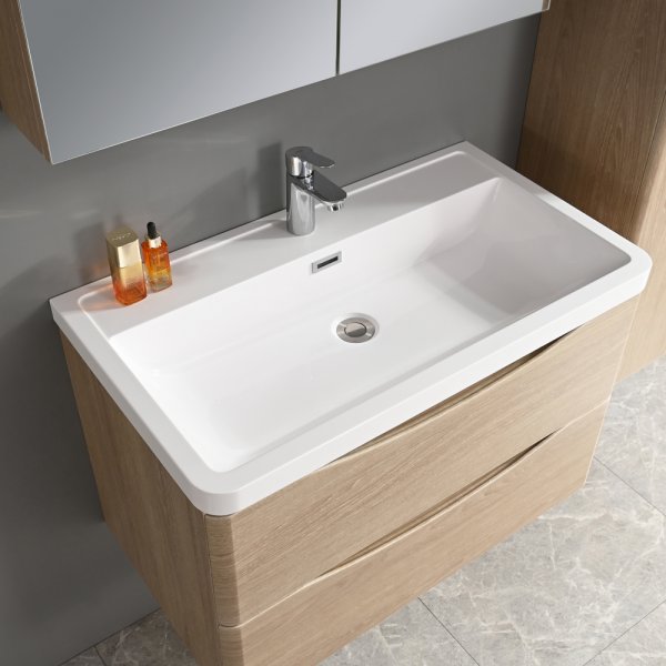 Baderomssett - Sydney 80 cm | treimitasjon | moderne og med smart oppbevaring Baderomssett - Sydney 80 cm | treimitasjon | moderne og med smart oppbevaring