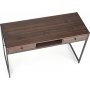 Skrivebord med skuffer valn�tt 123 cm bredt