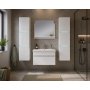 1 Baderomspakke 60 cm hvit med LED-belysning - Venezia
