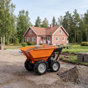 Minidumper 196 cc 250 kg lastekapasitet tippfunksjon hagemaskin Minidumper 196 cc 250 kg lastekapasitet tippfunksjon hagemaskin