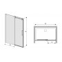 Altus dusjdr, skyvedr - 8 mm glass (mange strrelser)