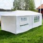 Partytelt 3×6 m med vegger | Hvitt Partytelt 3×6 m med vegger | Hvitt